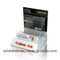 Point of Sales Acrylic Counter Top Shelf Display Camera Exhibition Display Unit